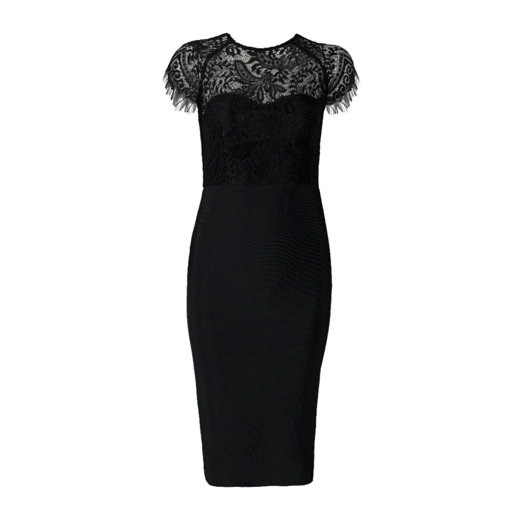 Sexy lace cap sleeve dress - Picture 3 of 5